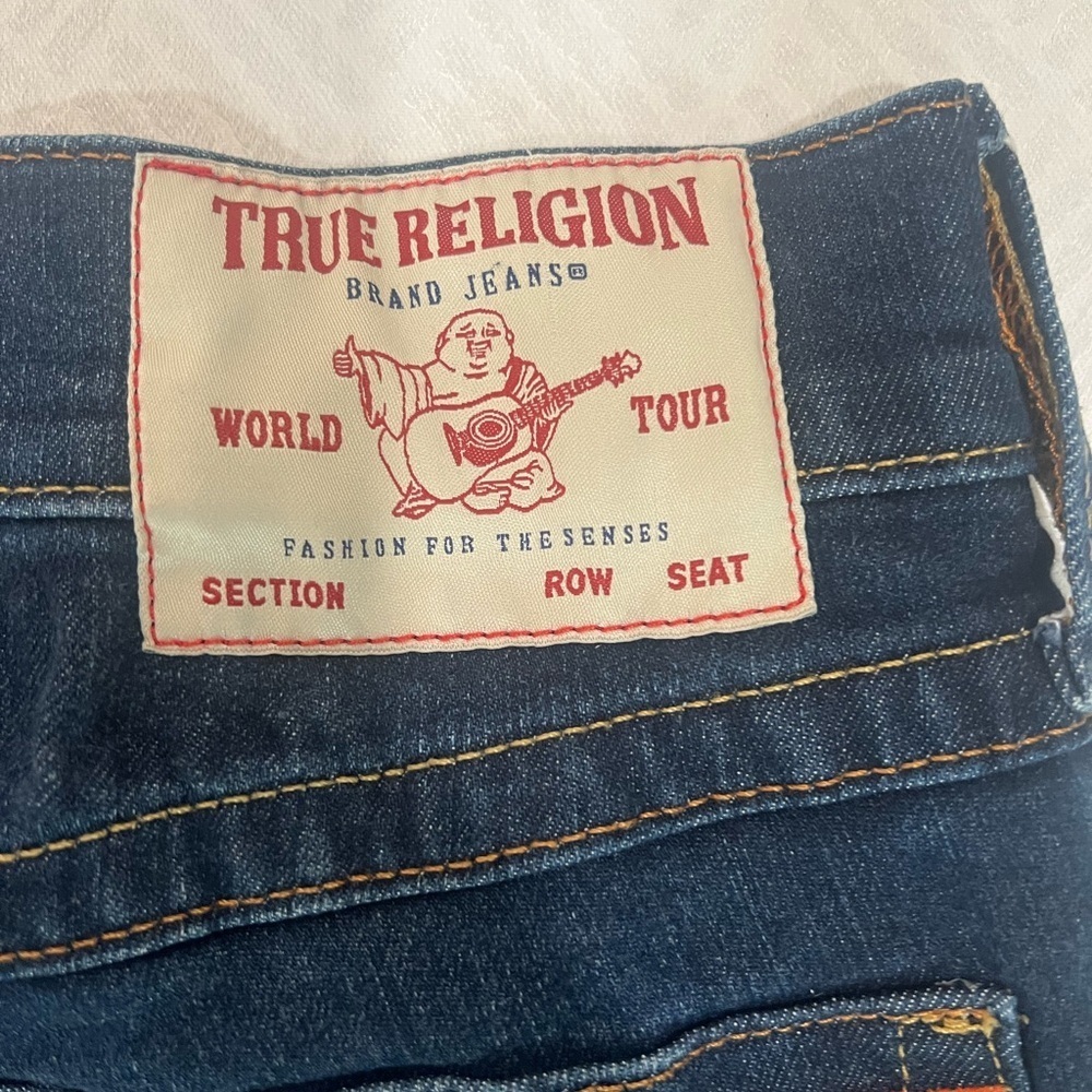True Religion Ricky Relaxed Straight Jeans Size 28 Womens - Picture 11 of 13